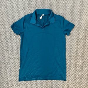 Lululemon swiftly speed polo size 12 GUC - Bermuda teal